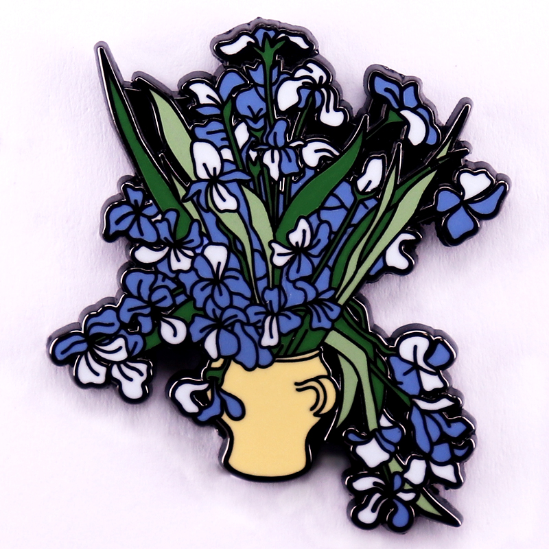 Board Game Bang - Van Gogh Irises Badge Pretty Bouquet