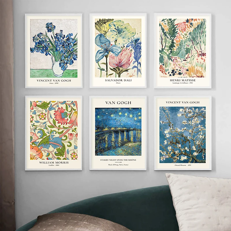 Board Game Bang - Van Gogh Star Vase Series Wall
