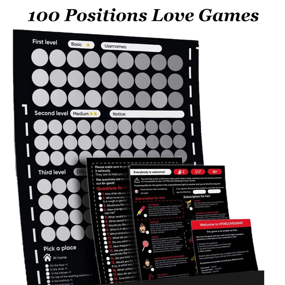 Board Game Unmatched - 100 Sex Position Game Couples Sex
