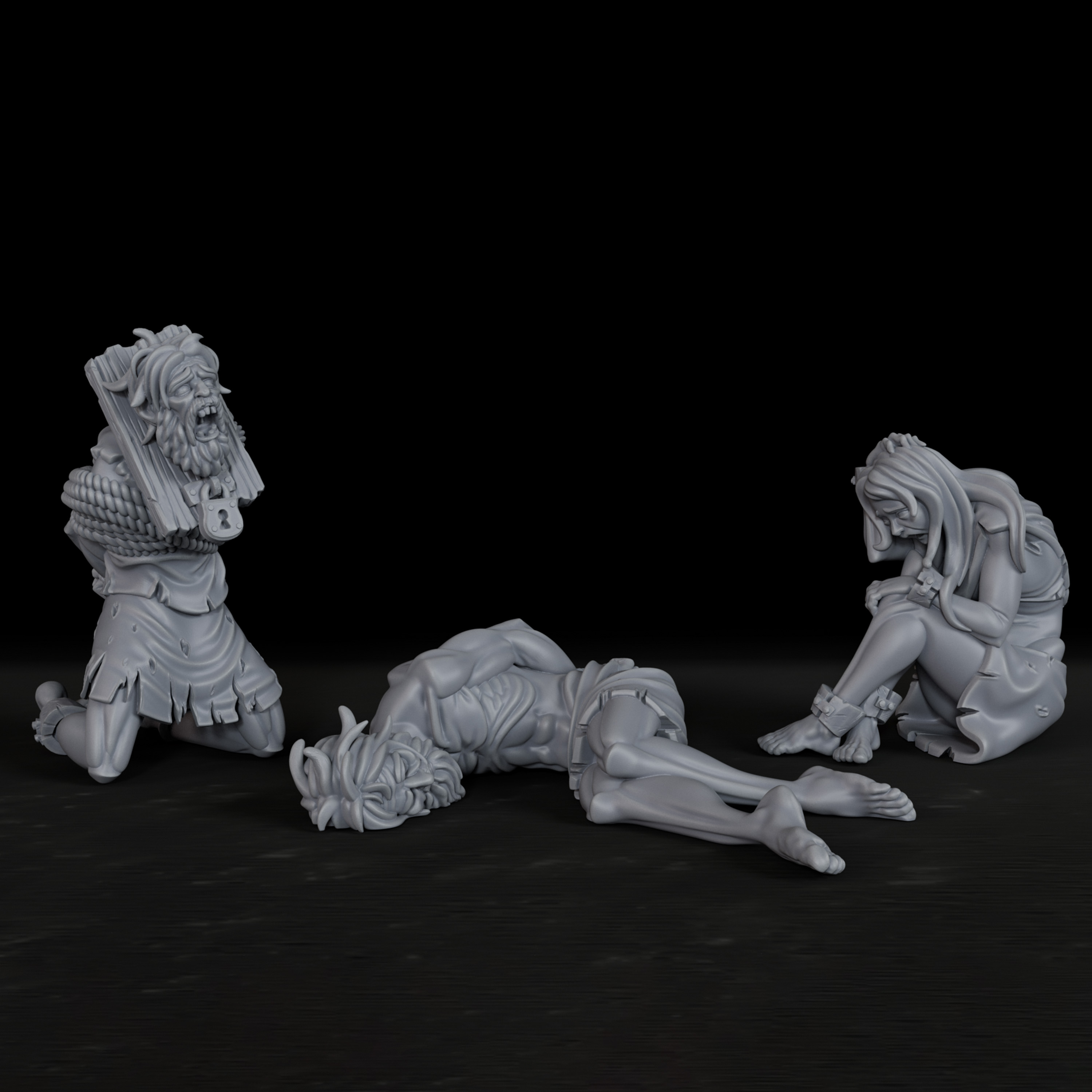 Board Game Dune - Dungeon Prisoners RPG Miniature Set -