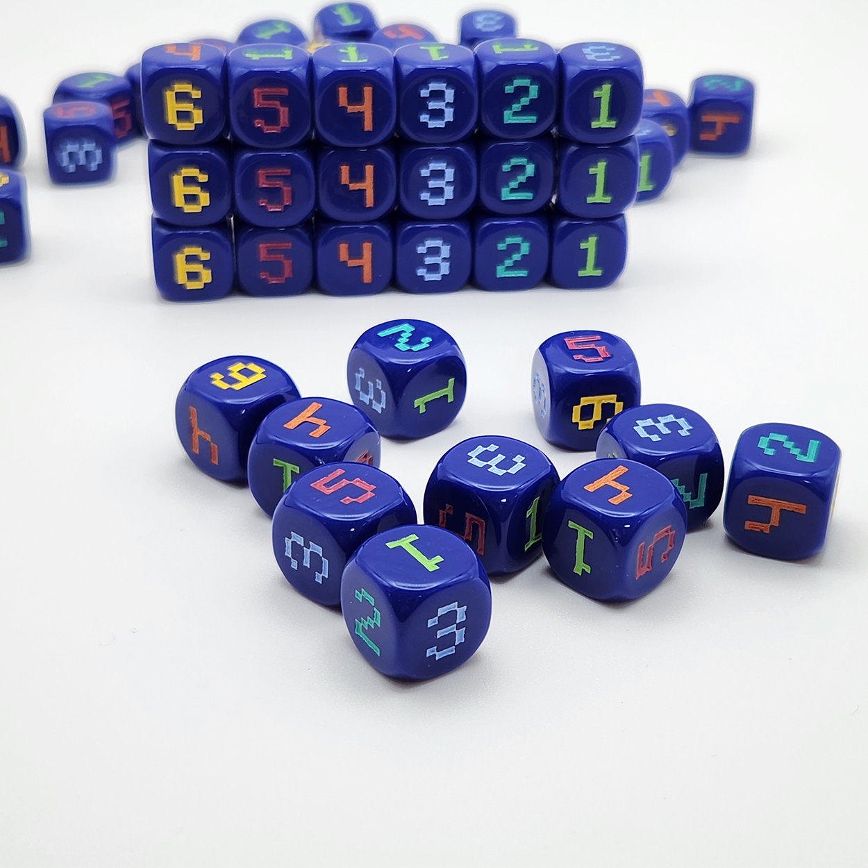 10pcs 14mm 6-Sided rounded 6-c - đánh giá và giá Board Game Solo
