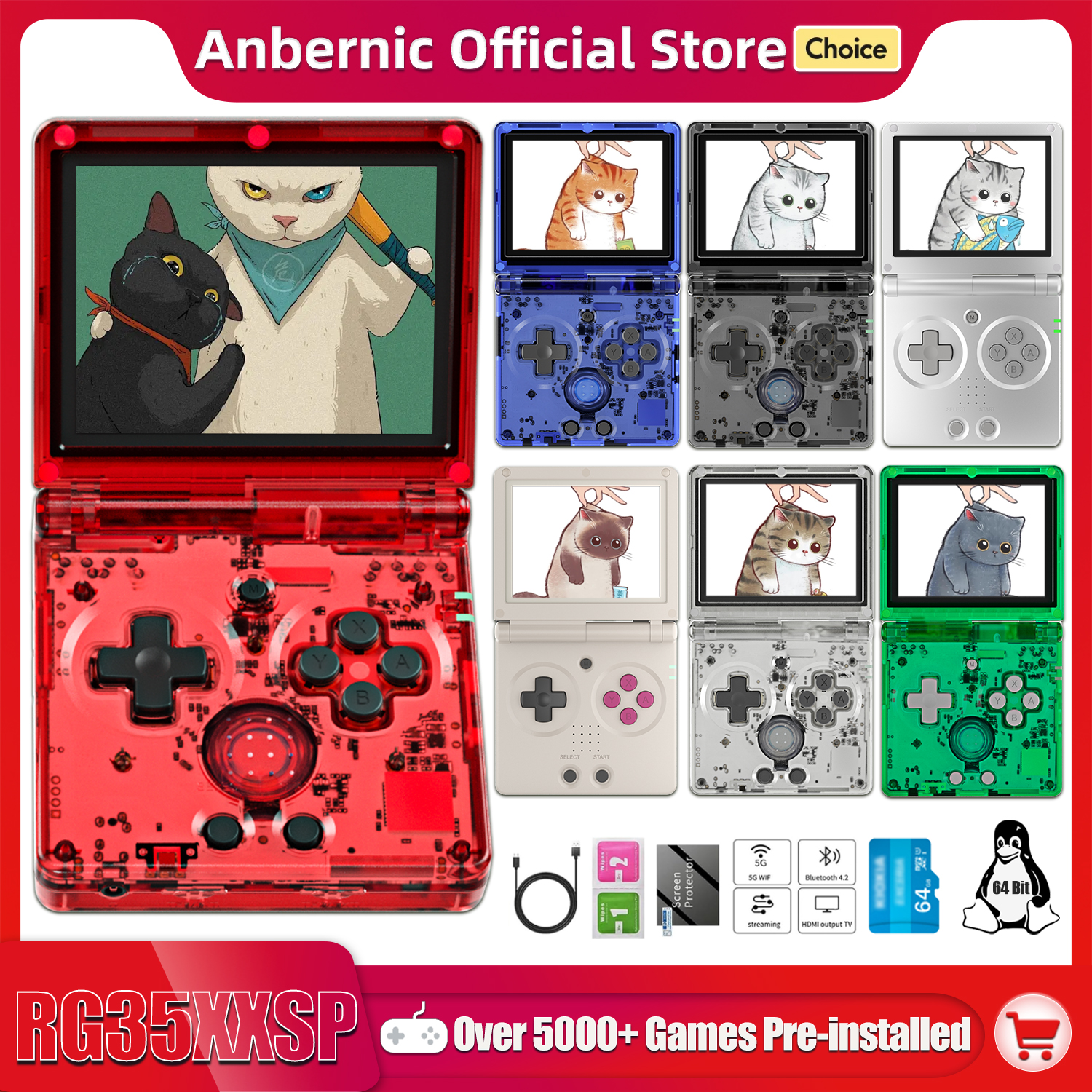 Anbernic NEW RG35XXSP Flip Han - đánh giá và giá Board Game For 5 Players
