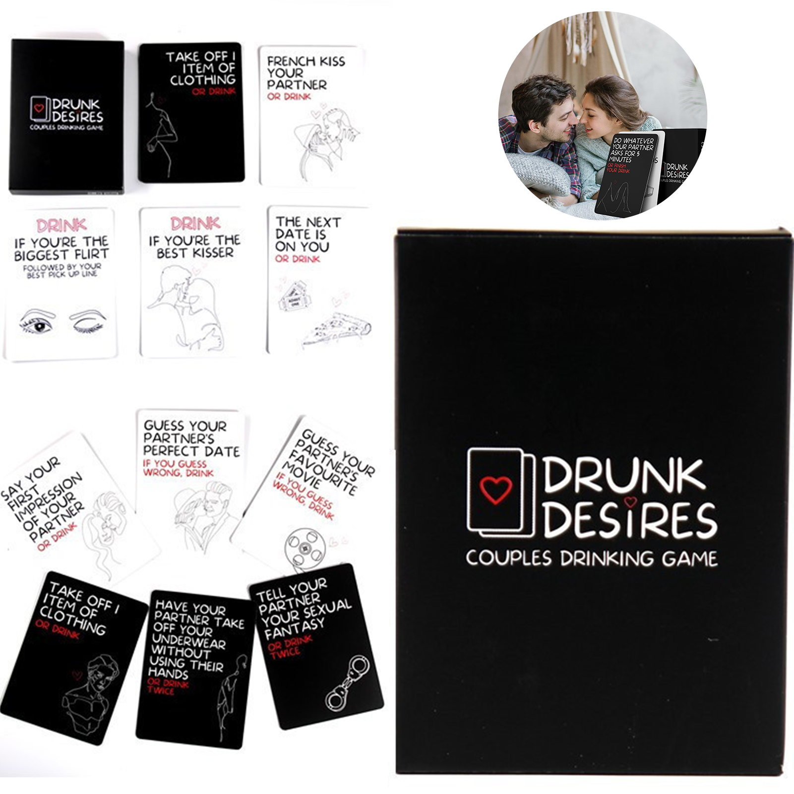 Drunk Couples Desires Card Gam - đánh giá và giá Board Game Unmatched