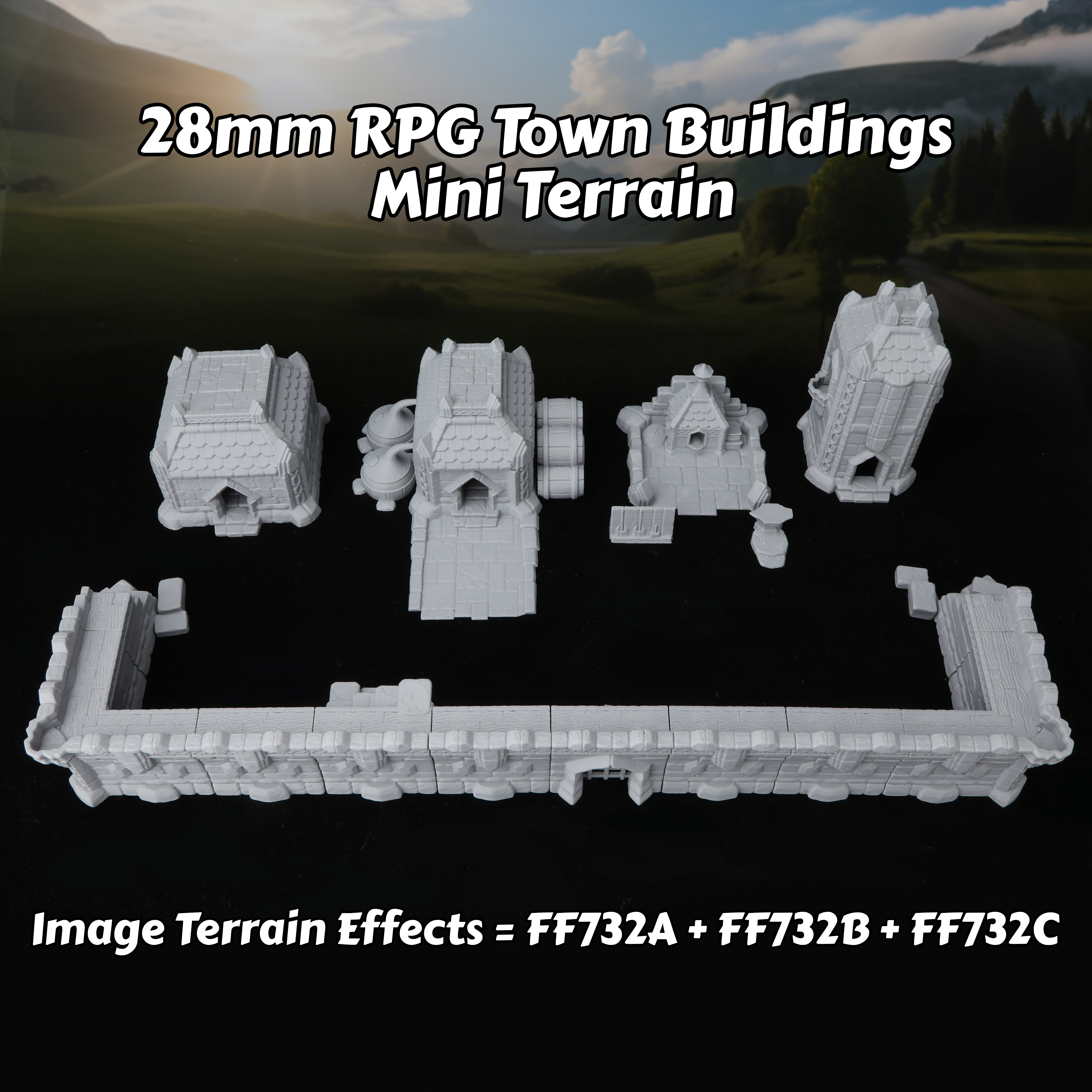 Fantasy Town Buildings Miniatu - đánh giá và giá Board Game Dune