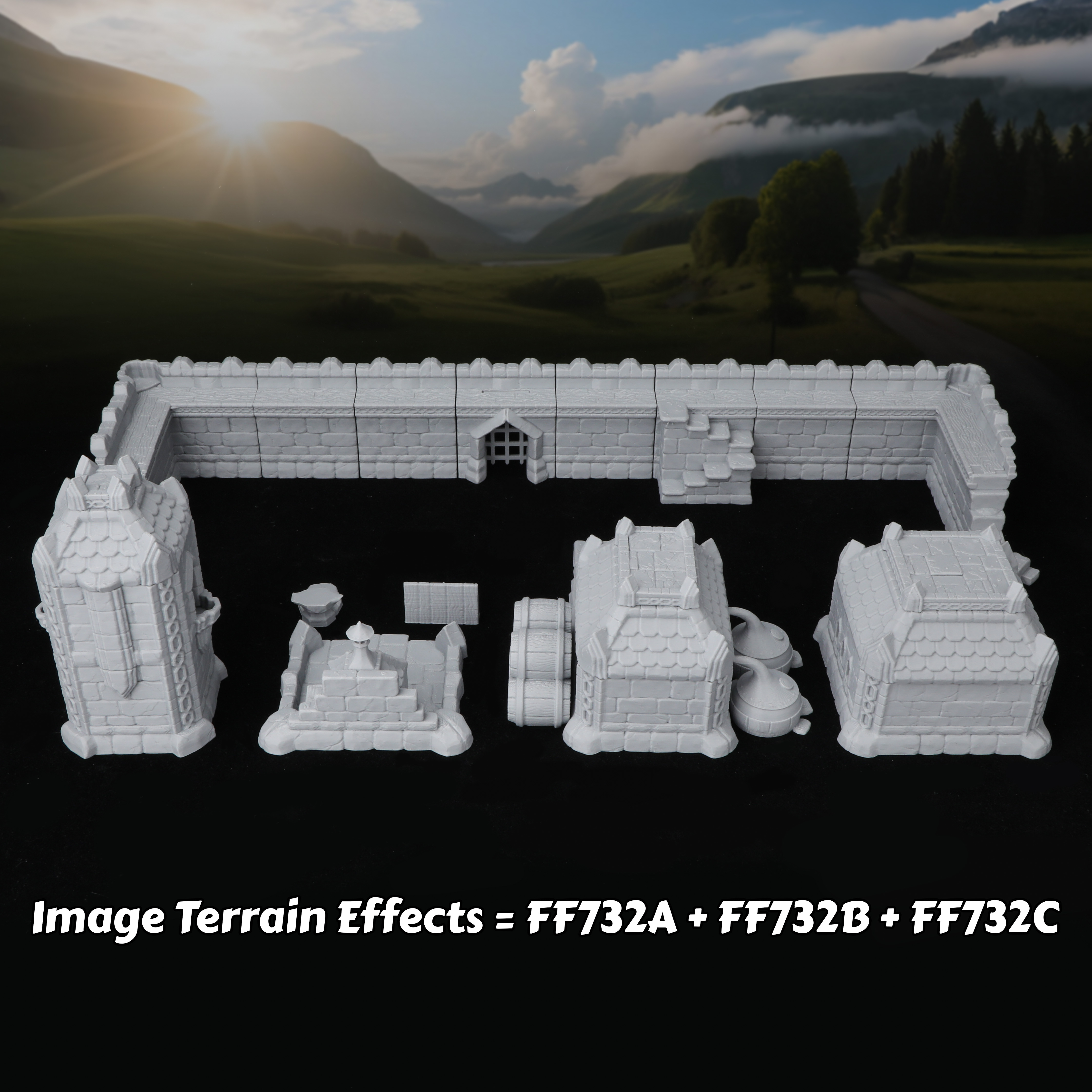 Fantasy Town Buildings Miniatu - đánh giá và giá Board Game Dune