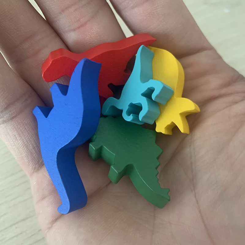 5 Pcs/set Wooden Dinosaur Boar - đánh giá và giá Board Game Wingspan
