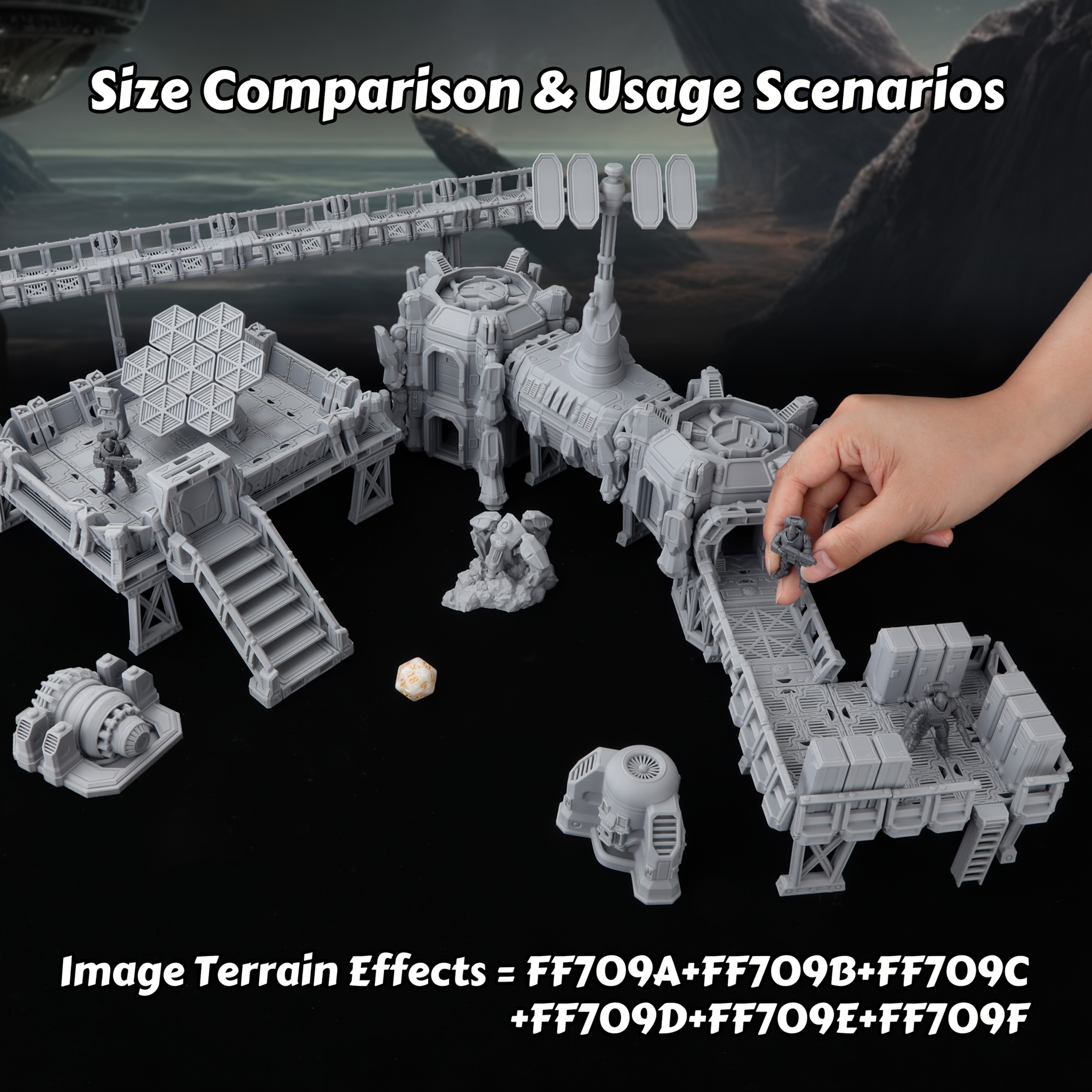 Epical Sci-Fi Terrain Set for  - đánh giá và giá Board Game Dune