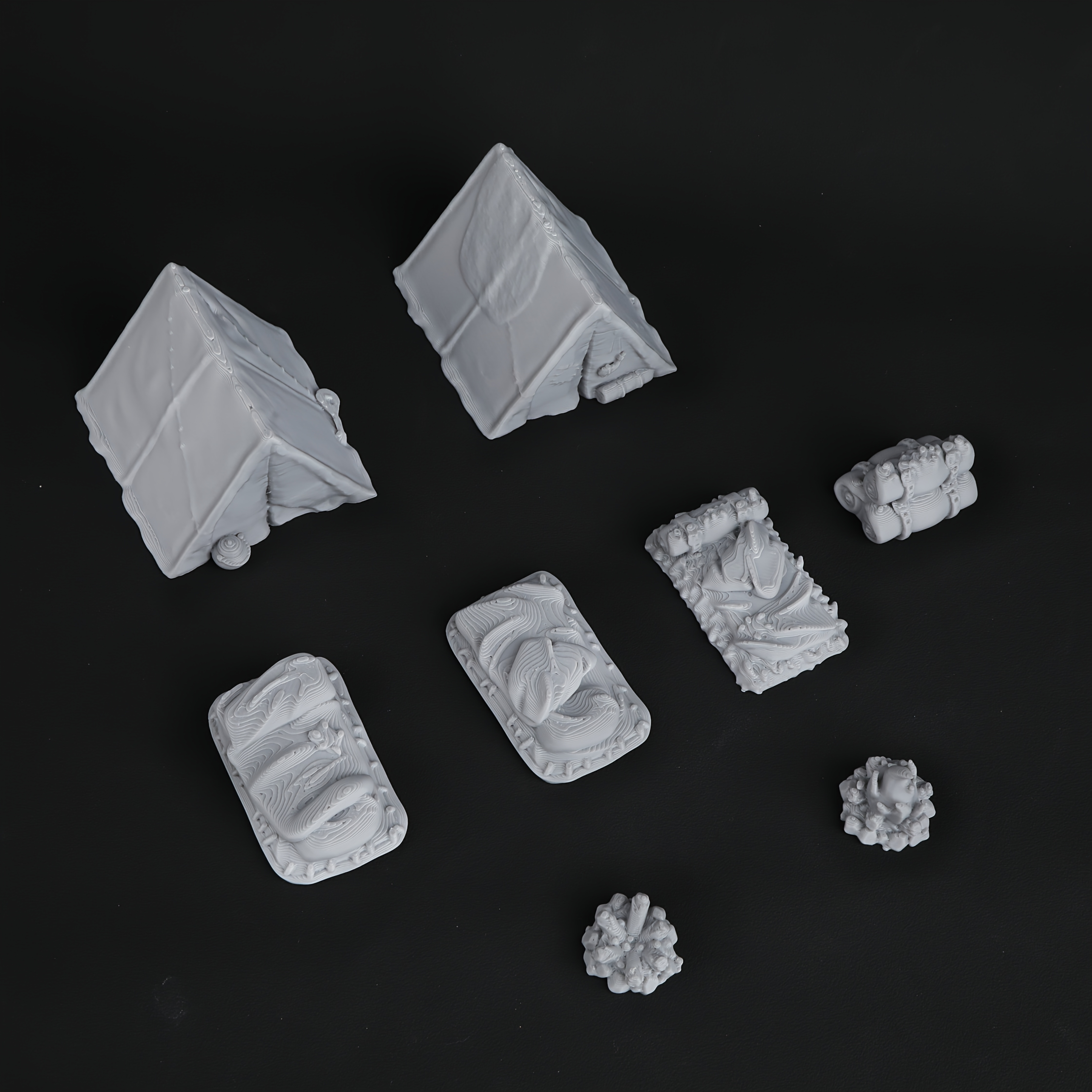 8pcs RPG Adventurer's Camp Min - đánh giá và giá Board Game Dune